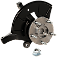 Front, Driver Side Steering Knuckle, With Bearing, With Dust Shield