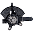 Front, Driver Side Steering Knuckle, With Bearing, With Dust Shield