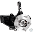 Front, Driver Side Loaded Knuckle, Without Backing Plate, With Bearing