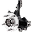 Front, Driver Side Loaded Knuckle, Without Backing Plate, With Bearing