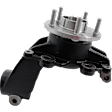 Front, Driver Side Loaded Knuckle, Without Backing Plate, With Bearing