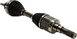 Front, Driver Side Axle Assembly, 4WD, Supplied with Standard Neoprene Outboard Boot