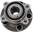 Front or Rear, Driver or Passenger Wheel Hub, 5 Lugs, With Bearing, AWD/FWD, 5 x 4.25 in. Bolt Pattern