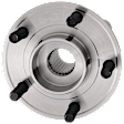 Front or Rear, Driver or Passenger Wheel Hub, 5 Lugs, With Bearing, AWD/FWD, 5 x 4.25 in. Bolt Pattern