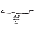 Rear Sway Bar Kit, Steel, 0.79 in., Non-Adjustable, Black