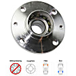 Rear, Driver or Passenger Side Wheel Hub, Without Bearing, 4 x 3.86 in. Bolt Pattern, 4 Cyl., 1.4L Engine