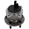 Rear, Driver or Passenger Side Wheel Hub, With Bearing, With Sensor, 5 x 4.25 in. Bolt Pattern