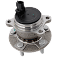 Rear, Driver or Passenger Side Wheel Hub, With Bearing, With Sensor, For Models With Parking Assist