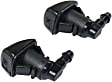 Front, Driver and Passenger Side Windshield Washer Nozzles, 6 Cyl., 3.5L Engine