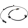 Front, Driver or Passenger Side ABS Speed Sensor, Blade Type, Spindle Mounted, For Models With Twin I-Beam Suspension, Without Stability Control