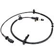 Front, Driver Side ABS Speed Sensor, Spindle Mounted, RWD