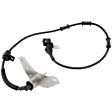 Front, Passenger Side ABS Speed Sensor, Wheel Mounted, 90 Degree Angle