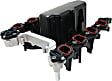 Intake Manifold, 8 Cyl., 5.4L Engine, Black, Plastic, Includes Thermostat and Seal, PCV Connector and O-Ring, Auxiliary Coolant Fitting, 8 Small and 14 Large Screws