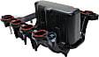 Intake Manifold, 8 Cyl., 5.4L Engine, Black, Plastic, Includes Thermostat and Seal, PCV Connector and O-Ring, Auxiliary Coolant Fitting, 8 Small and 14 Large Screws