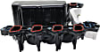 Intake Manifold, 8 Cyl., 5.4L Engine, Black, Plastic, Includes Thermostat and Seal, PCV Connector and O-Ring, Auxiliary Coolant Fitting, 8 Small and 14 Large Screws