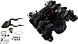 Upper Intake Manifold, 8 Cyl., 4.6L Engine, Black, Plastic, With Thermostat and Bracket