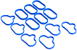 2004-2005 Ford Taurus - Intake Manifold Gasket, 6 Cyl., 3.0L Engine