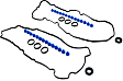 2012 Ford Fusion - Valve Cover Gasket, 3.0L 6Cyl
