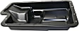 Transmission Pan, Black, Steel