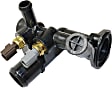 Thermostat Housing, 4 Cyl., 2.5L Engine, Blade Type, 2, 2-prong Male Terminal, Temp Sender, ECT Sensor and Gasket