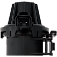 Vapor Canister Purge Valve, 2.69 in. Length, 0.31 in. Connector Hose ID and Vacuum Connector Diameter, 0.25 ID Inlet, 0.31 in. OD Port 1 and 2, Rectangle Connector, Plastic Housing Material	