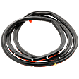 Rear, Driver Side Weatherstrip Seal