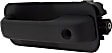 Front, Driver Side Textured Black Exterior Door Handle, With Key Hole
