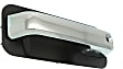 2016 Ford F-150 - Front, Driver Side Chrome Lever with Black Bezel Exterior Door Handle, With Key Hole