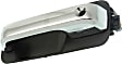 2016 Ford F-150 - Front, Driver Side Chrome Lever with Black Bezel Exterior Door Handle, With Key Hole