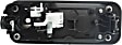 2016 Ford F-150 - Front, Driver Side Chrome Lever with Black Bezel Exterior Door Handle, With Key Hole