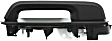 2015 Ford F-150 - Front, Passenger Side Smooth Black Exterior Door Handle, Without Key Hole, Standard Cab Pickup