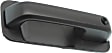 Front, Driver Side Exterior Door Handle, Smooth Black, With Key Hole, Without Power Lock