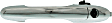 2012-2019 Fiat 500 - Front, Driver Side Chrome Exterior Door Handle, With Key Hole