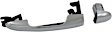 Front or Rear, Passenger Side Chrome Exterior Door Handle, Without Key Hole