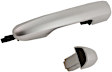 Front or Rear, Driver Side Silver Exterior Door Handle, Without Key Hole