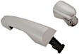 Front or Rear, Driver Side Silver Exterior Door Handle, Without Key Hole