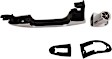 Front or Rear, Driver Side Silver Exterior Door Handle, Without Key Hole