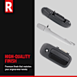 Front or Rear, Driver Side Silver Exterior Door Handle, Without Key Hole