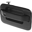 Front Or Rear, Passenger Side Exterior Door Handle, Textured Black, Without Key Hole, With Metal Connector