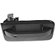 Front Or Rear, Passenger Side Exterior Door Handle, Textured Black, Without Key Hole, With Metal Connector