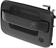 Front, Driver Side Exterior Door Handle, Textured Black, without Keypad Hole, with Metal Connector