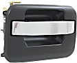 2009-2014 Ford F-150 - Front and Rear, Passenger Side Exterior Door Handle, Chrome Lever with Primed Bezel, without Key Hole, with Metal Connector