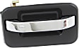 2009-2014 Ford F-150 - Front and Rear, Passenger Side Exterior Door Handle, Chrome Lever with Primed Bezel, without Key Hole, with Metal Connector
