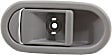 Front or Rear, Driver or Passenger Side Gray Interior Door Handle, Without Door Lock Hole