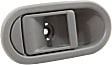 Front or Rear, Driver or Passenger Side Gray Interior Door Handle, Without Door Lock Hole