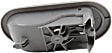 Front or Rear, Driver or Passenger Side Gray Interior Door Handle, Without Door Lock Hole