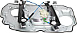 Front, Passenger Side Power Window Regulator, Without Motor