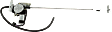 Front, Driver Side Power Window Regulator, With Motor