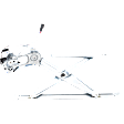 Front, Driver Side Power Window Regulator, With Motor