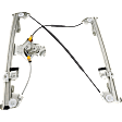 Front, Passenger Side Window Regulator, Manual, Extended Cab